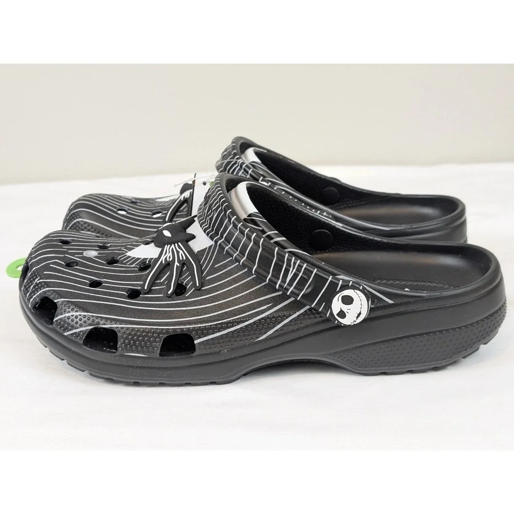 Crocs Nightmare Before Christmas Jack Skellington Clogs M10 W12 NWT